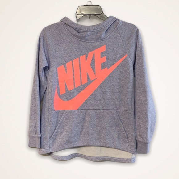 Nike Sweaters - Nike purple neon spell out hooded sweater